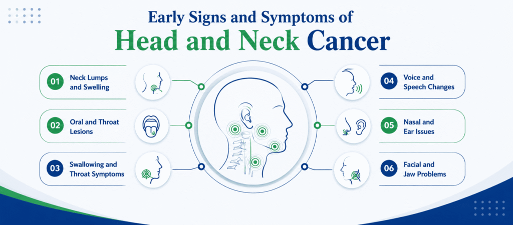 Early signs and symptoms of Head and Neck Cancer Surgery explained by Dr. Pushpinder Gulia, one of the best Surgical oncologist in Gurgaon.